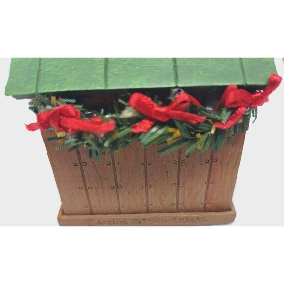 Cute Black Puppy Dog House Red Bows Ornament Kurt S Adler Collectible Display - Picture 9 of 12